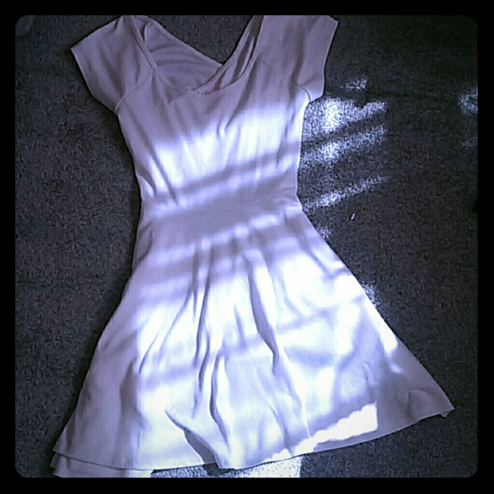 White flowy spring dress